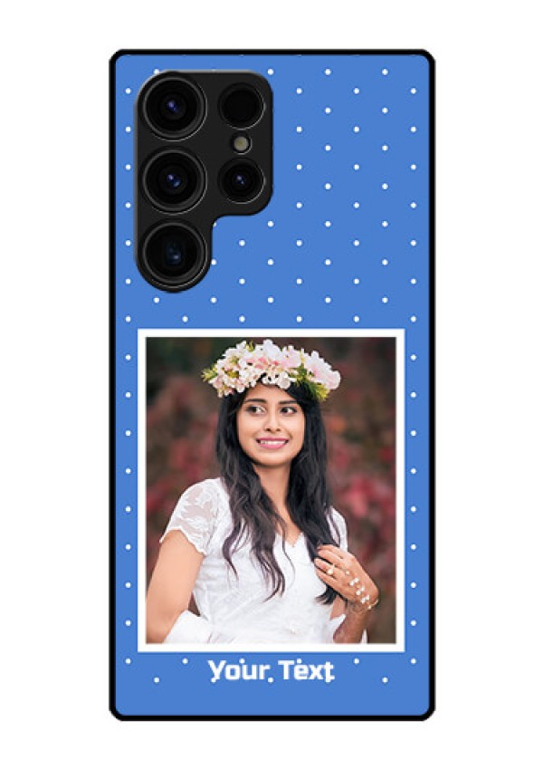 Galaxy S23 Ultra 5G Photo Printing on Glass Case - Polka dots design