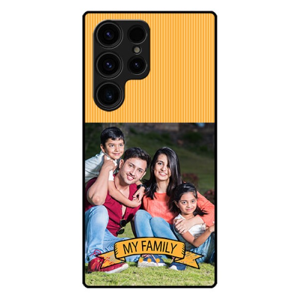 Galaxy S23 Ultra 5G Custom Glass Phone Case - My Family Design