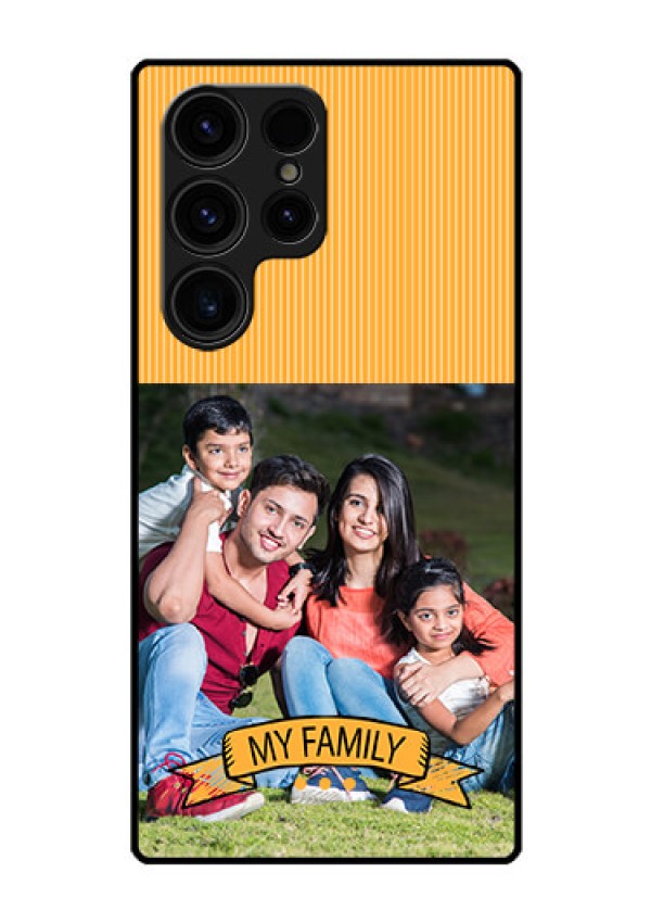 Galaxy S23 Ultra 5G Custom Glass Phone Case - My Family Design