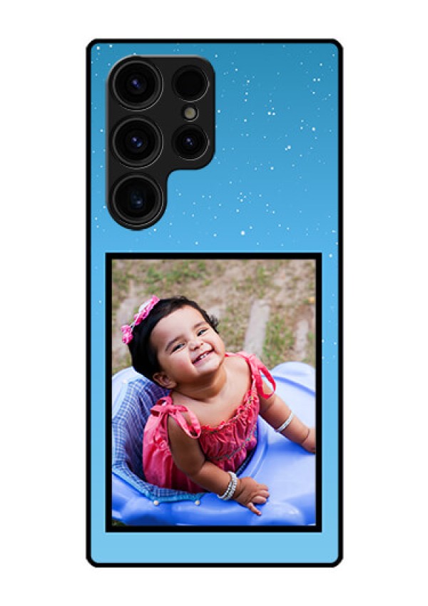 Galaxy S23 Ultra 5G Custom Glass Mobile Case - Wave Pattern Colorful Design