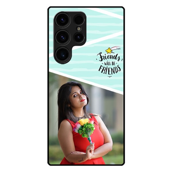 Galaxy S23 Ultra 5G Custom Glass Phone Case - Friends Picture Icon Design Galaxy S23 Ultra 5G Custom Glass Phone Case - Friends Picture Icon Design