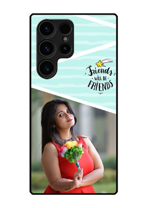 Galaxy S23 Ultra 5G Custom Glass Phone Case - Friends Picture Icon Design