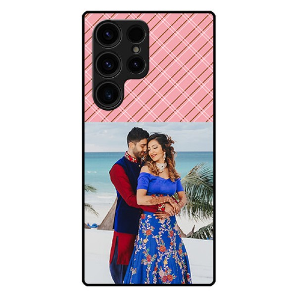 Galaxy S23 Ultra 5G Personalized Glass Phone Case - Together Forever Design Galaxy S23 Ultra 5G Personalized Glass Phone Case - Together Forever Design