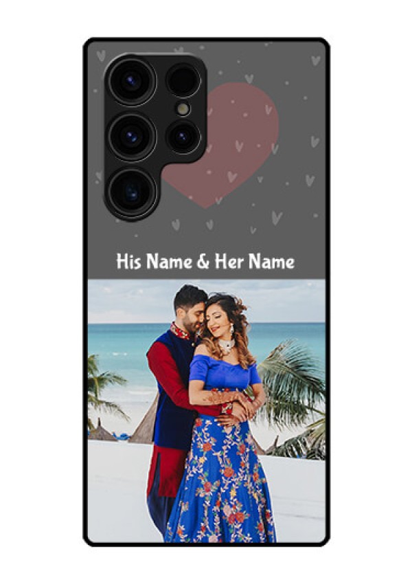 Galaxy S23 Ultra 5G Custom Glass Mobile Case - Buy Love Design with Photo Online