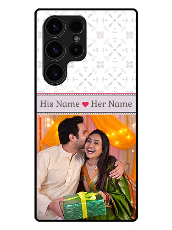 Custom Galaxy S23 Ultra 5G Custom Glass Mobile Case - with Photo and Ethnic Design