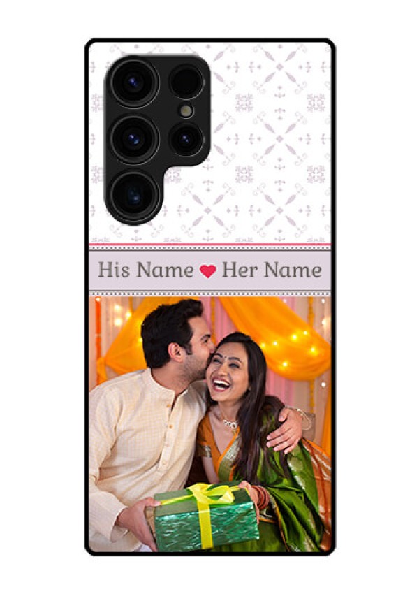 Galaxy S23 Ultra 5G Custom Glass Mobile Case - with Photo and Ethnic Design