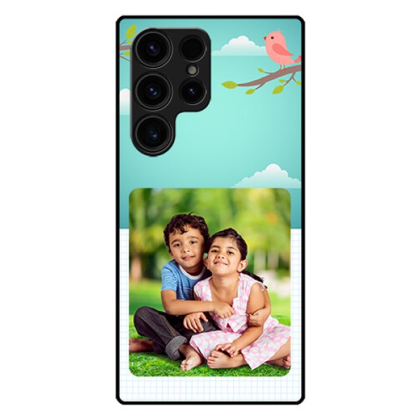 Galaxy S23 Ultra 5G Photo Printing on Glass Case - Doodle love Design