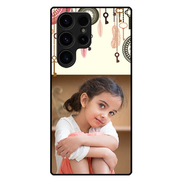 Galaxy S23 Ultra 5G Custom Glass Mobile Case - Boho Style Design