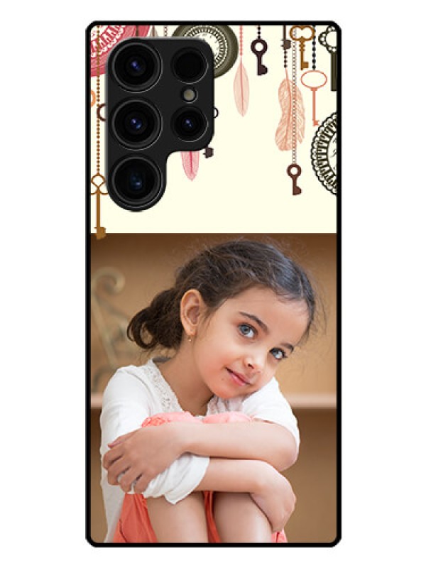 Custom Galaxy S23 Ultra 5G Custom Glass Mobile Case - Boho Style Design