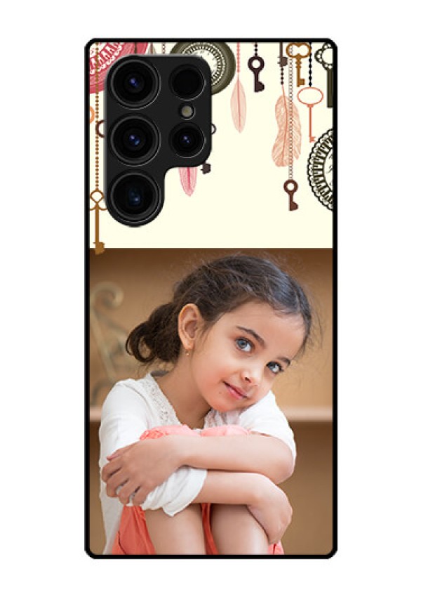 Galaxy S23 Ultra 5G Custom Glass Mobile Case - Boho Style Design