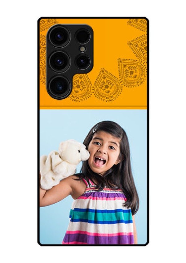 Galaxy S23 Ultra 5G Personalized Glass Phone Case - Photo Wedding Design