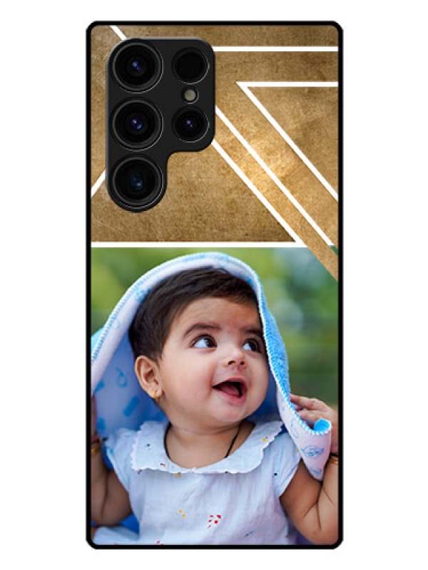 Custom Galaxy S23 Ultra 5G Personalized Glass Phone Case - Gradient Abstract Texture Design