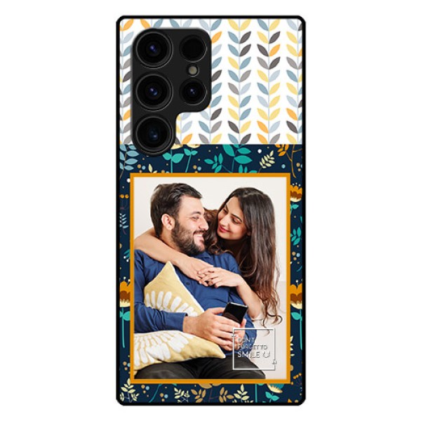 Galaxy S23 Ultra 5G Custom Glass Mobile Case - Pattern Design
