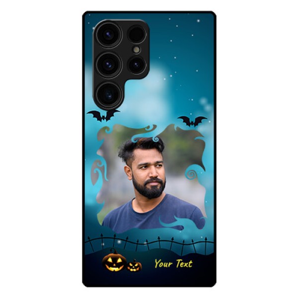 Galaxy S23 Ultra 5G Custom Glass Phone Case - Halloween frame design
