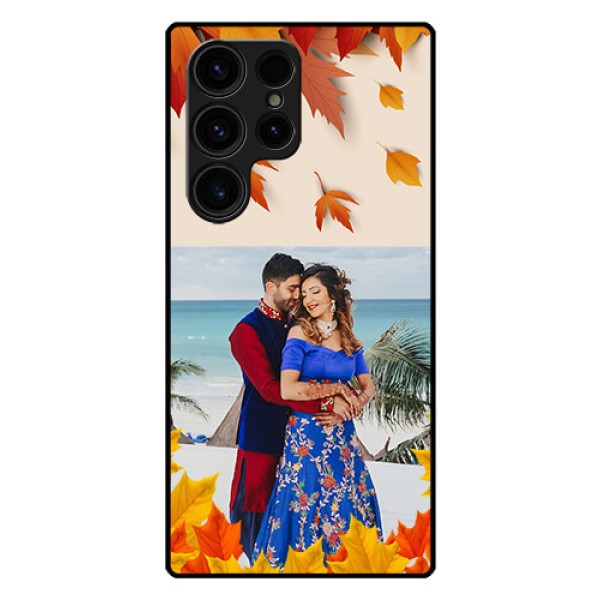 Galaxy S23 Ultra 5G Photo Printing on Glass Case - Autumn Maple Leaves Design Galaxy S23 Ultra 5G Photo Printing on Glass Case - Autumn Maple Leaves Design
