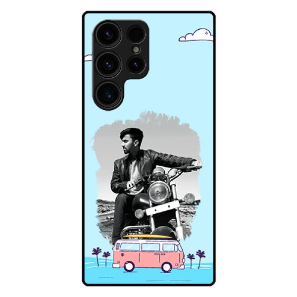 Galaxy S23 Ultra 5G Photo Printing on Glass Case - Travel & Adventure Design Galaxy S23 Ultra 5G Photo Printing on Glass Case - Travel & Adventure Design