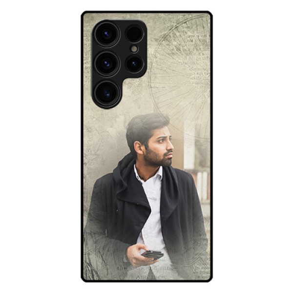 Galaxy S23 Ultra 5G Custom Glass Phone Case - with vintage design