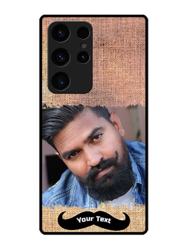Custom Galaxy S23 Ultra 5G Personalized Glass Phone Case - with Texture Design