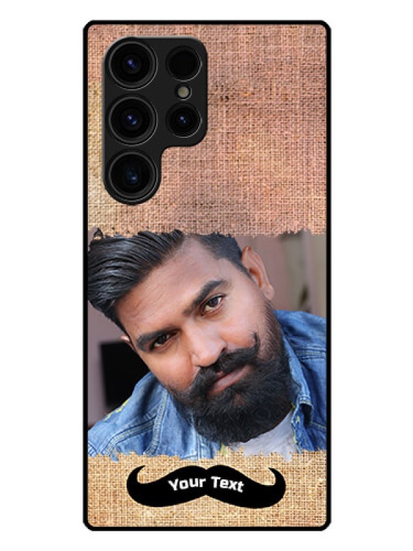 Custom Galaxy S23 Ultra 5G Personalized Glass Phone Case - with Texture Design
