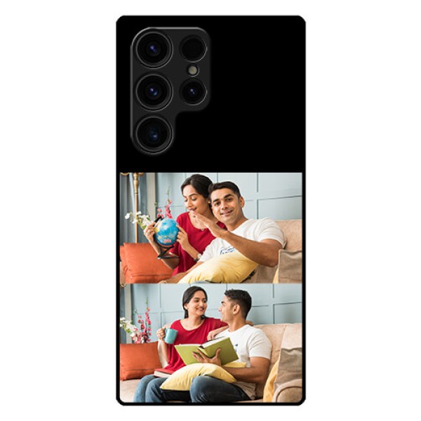 Galaxy S23 Ultra 5G 2 Images on Glass Phone Cover