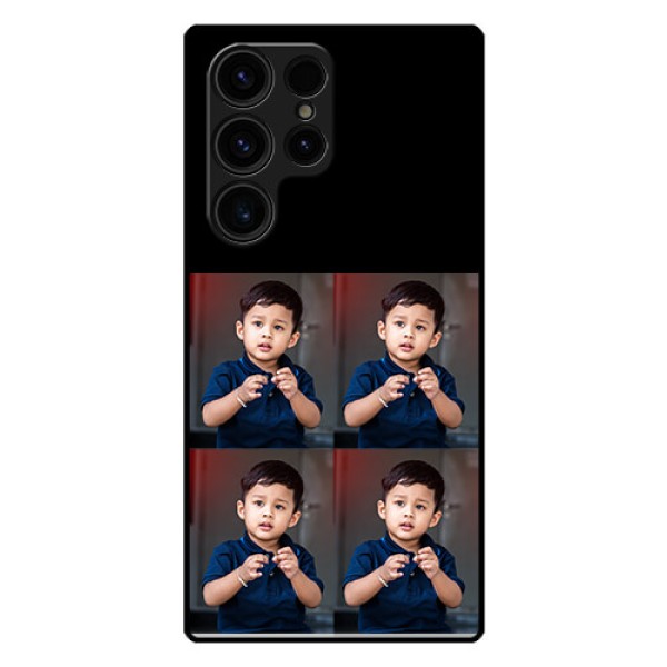 Galaxy S23 Ultra 5G 4 Image Holder on Glass Mobile Cover