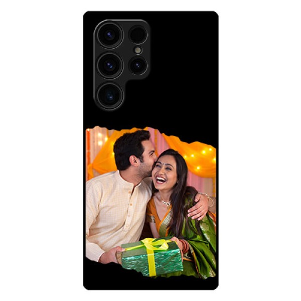 Galaxy S23 Ultra 5G Custom Glass Phone Case - Tear-off Design