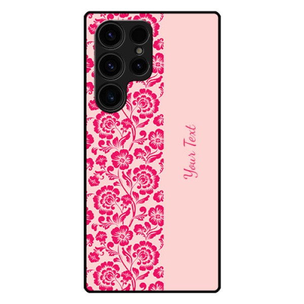 Galaxy S23 Ultra 5G Custom Glass Phone Case - Attractive Floral Pattern Design Galaxy S23 Ultra 5G Custom Glass Phone Case - Attractive Floral Pattern Design
