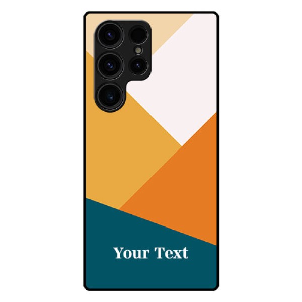 Galaxy S23 Ultra 5G Personalized Glass Phone Case - Stacked Multi-colour Design Galaxy S23 Ultra 5G Personalized Glass Phone Case - Stacked Multi-colour Design