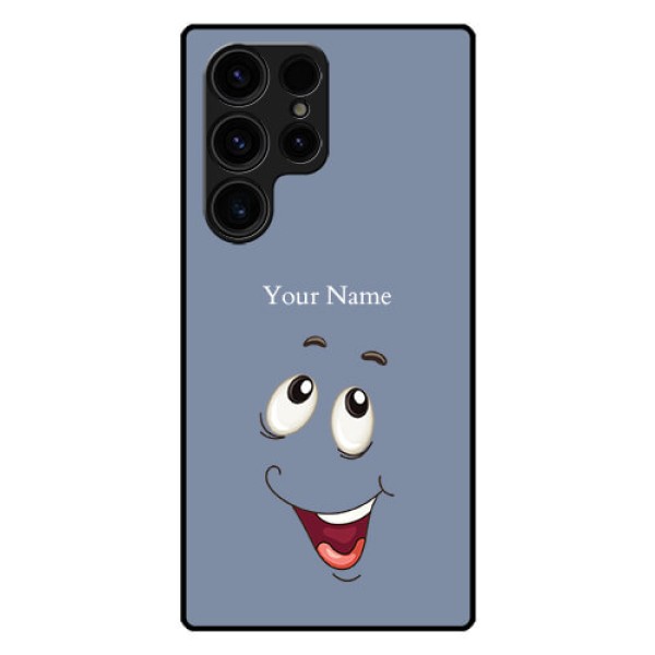 Galaxy S23 Ultra 5G Photo Printing on Glass Case - Laughing Cartoon Face Design Galaxy S23 Ultra 5G Photo Printing on Glass Case - Laughing Cartoon Face Design