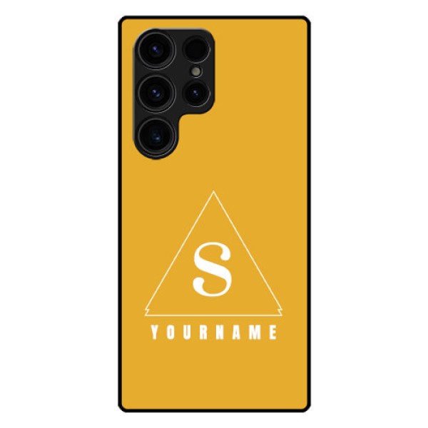 Galaxy S23 Ultra 5G Personalized Glass Phone Case - simple triangle Design Galaxy S23 Ultra 5G Personalized Glass Phone Case - simple triangle Design