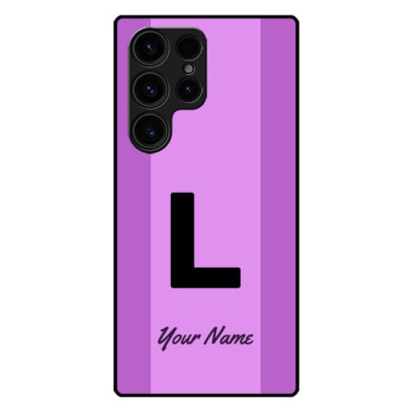 Galaxy S23 Ultra 5G Custom Glass Phone Case - Tricolor custom text Design Galaxy S23 Ultra 5G Custom Glass Phone Case - Tricolor custom text Design