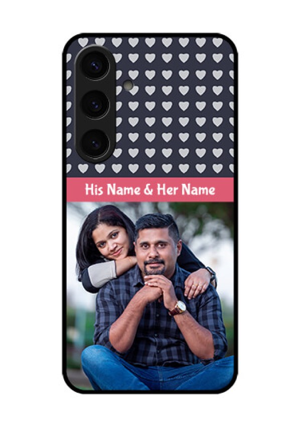 Samsung Galaxy S24 5G Custom Glass Phone Case - Love Symbols Design