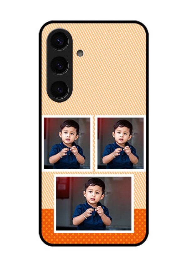 Samsung Galaxy S24 5G Custom Glass Phone Case - Bulk Photos Upload Design