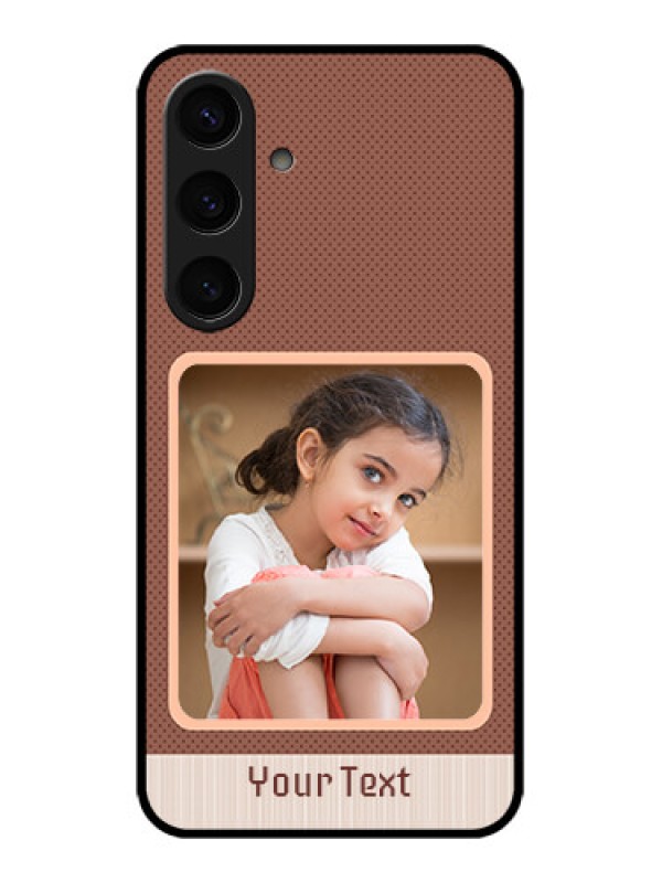 Custom Samsung Galaxy S24 5G Custom Glass Phone Case - Simple Pic Upload Design