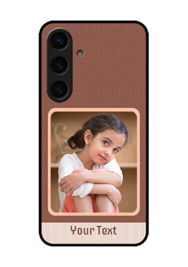 Samsung Galaxy S24 5G Custom Glass Phone Case - Simple Pic Upload Design