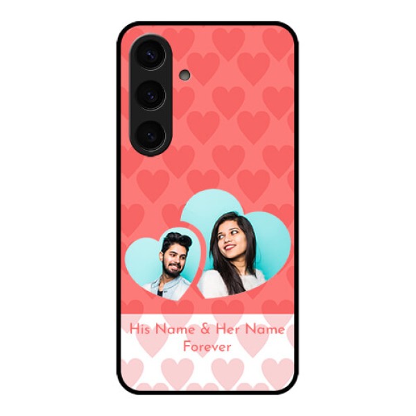 Samsung Galaxy S24 5G Custom Glass Phone Case - Couple Pic Upload Design Samsung Galaxy S24 5G Custom Glass Phone Case - Couple Pic Upload Design