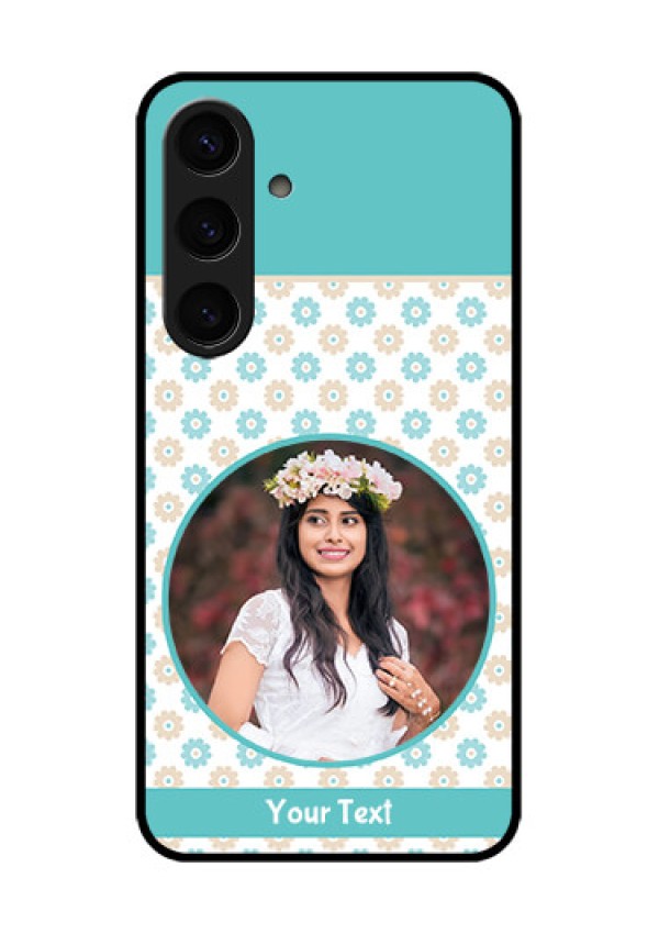 Samsung Galaxy S24 5G Custom Glass Phone Case - Beautiful Flowers Design