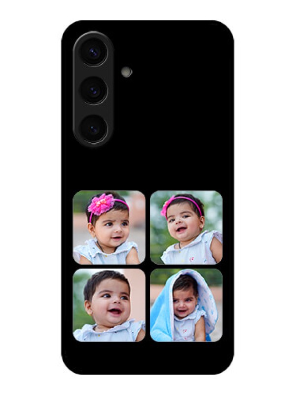 Custom Samsung Galaxy S24 5G Custom Glass Phone Case - Multiple Pictures Design