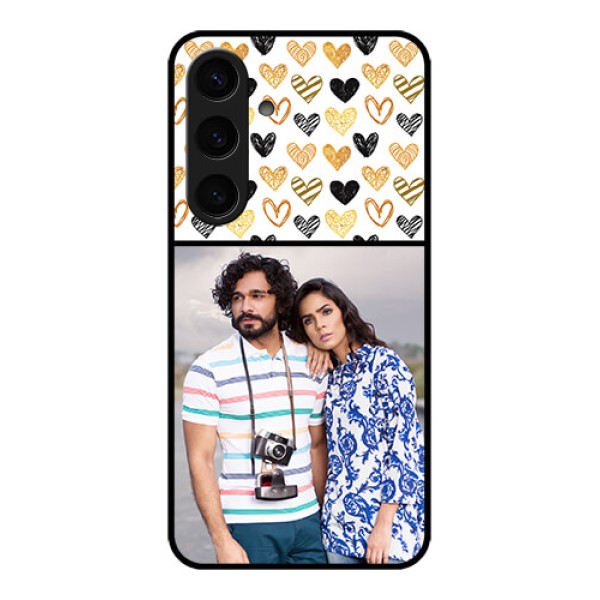 Samsung Galaxy S24 5G Custom Glass Phone Case - Love Symbol Design