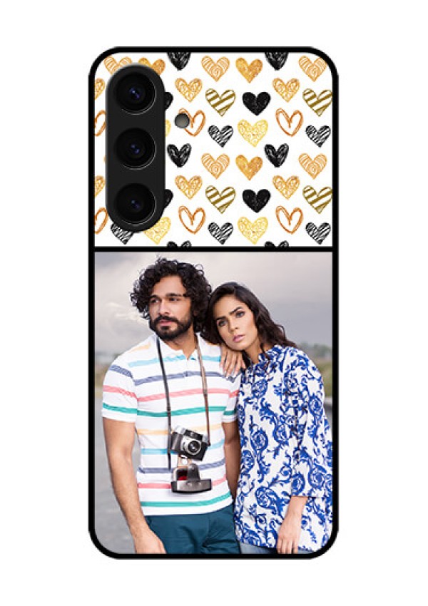 Samsung Galaxy S24 5G Custom Glass Phone Case - Love Symbol Design
