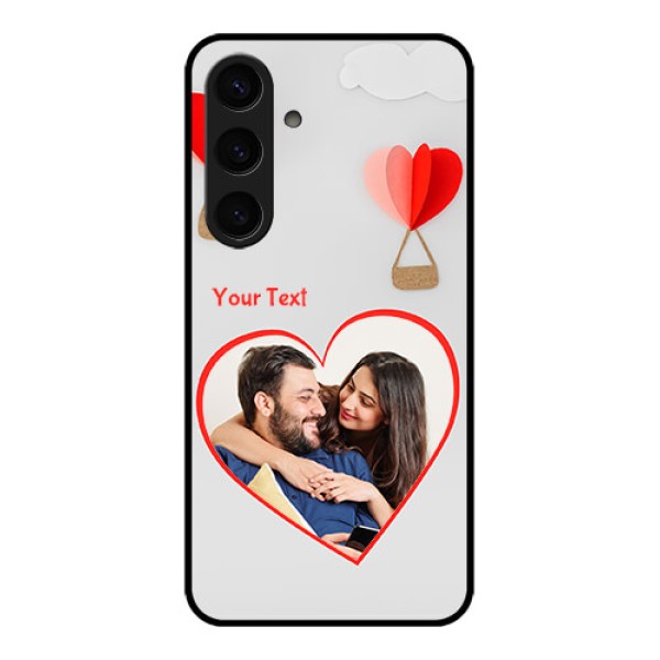 Samsung Galaxy S24 5G Custom Glass Phone Case - Parachute Love Design Samsung Galaxy S24 5G Custom Glass Phone Case - Parachute Love Design