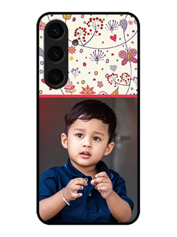 Custom Samsung Galaxy S24 5G Custom Glass Phone Case - Premium Floral Design