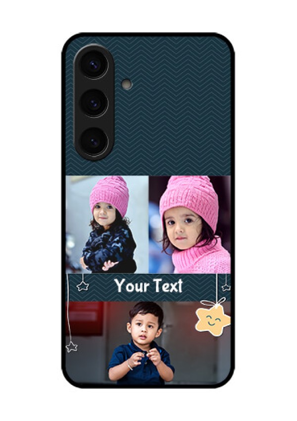Samsung Galaxy S24 5G Custom Glass Phone Case - Hanging Stars Design