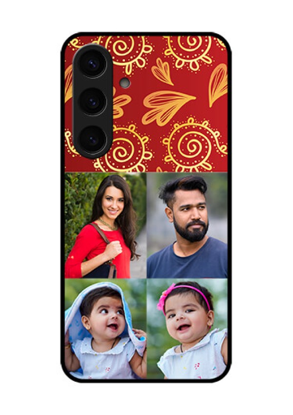 Samsung Galaxy S24 5G Custom Glass Phone Case - 4 Image Traditional Design