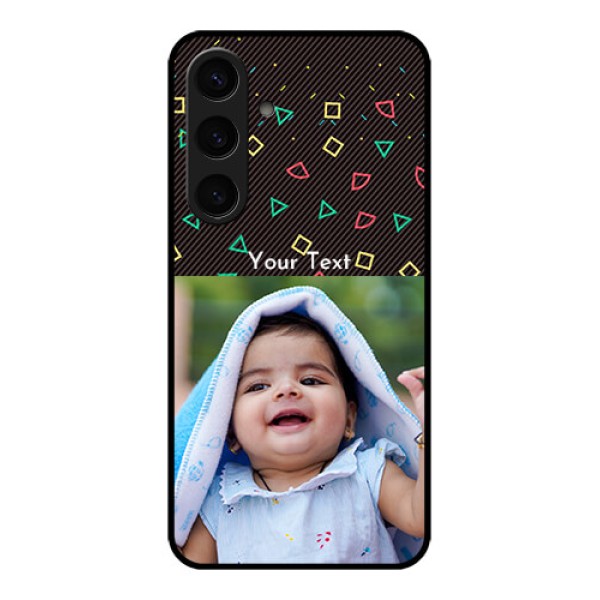 Samsung Galaxy S24 5G Custom Glass Phone Case - With Confetti Birthday Design Samsung Galaxy S24 5G Custom Glass Phone Case - With Confetti Birthday Design