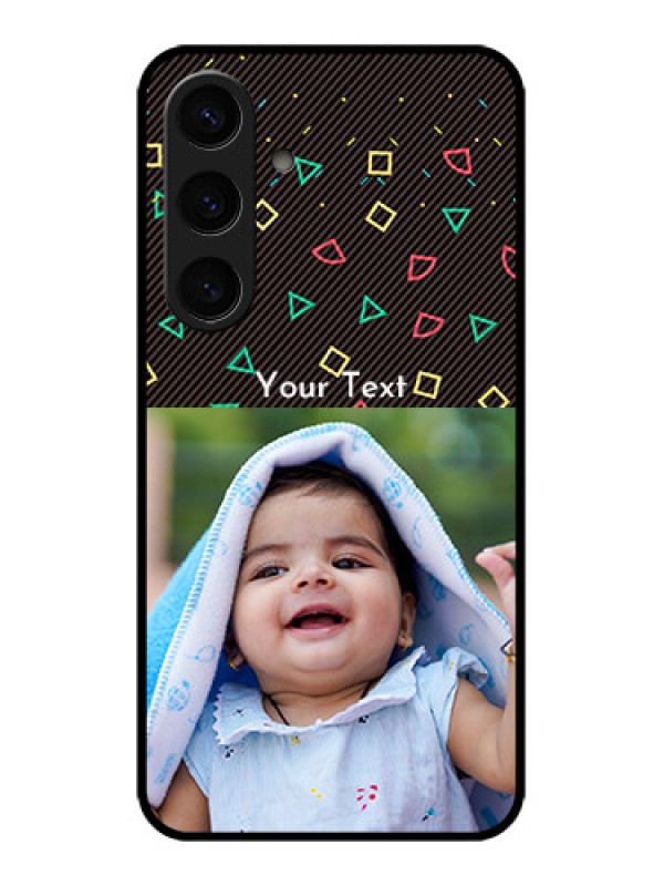 Custom Samsung Galaxy S24 5G Custom Glass Phone Case - With Confetti Birthday Design
