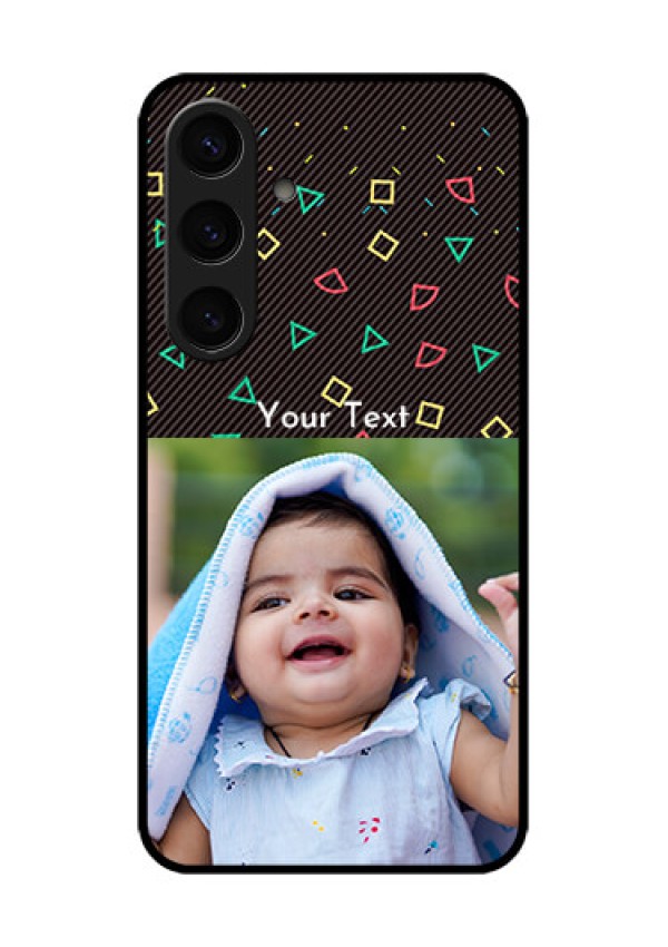 Samsung Galaxy S24 5G Custom Glass Phone Case - With Confetti Birthday Design