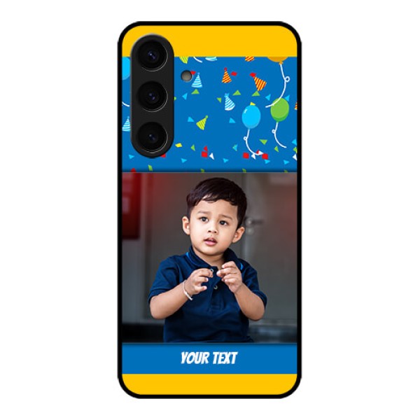 Samsung Galaxy S24 5G Custom Glass Phone Case - Birthday Wishes Design Samsung Galaxy S24 5G Custom Glass Phone Case - Birthday Wishes Design