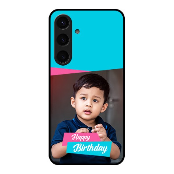 Samsung Galaxy S24 5G Custom Glass Phone Case - Image Holder With 2 Color Design Samsung Galaxy S24 5G Custom Glass Phone Case - Image Holder With 2 Color Design