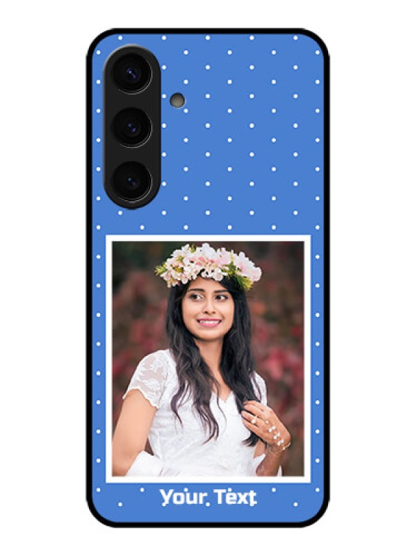 Custom Samsung Galaxy S24 5G Custom Glass Phone Case - Polka Dots Design